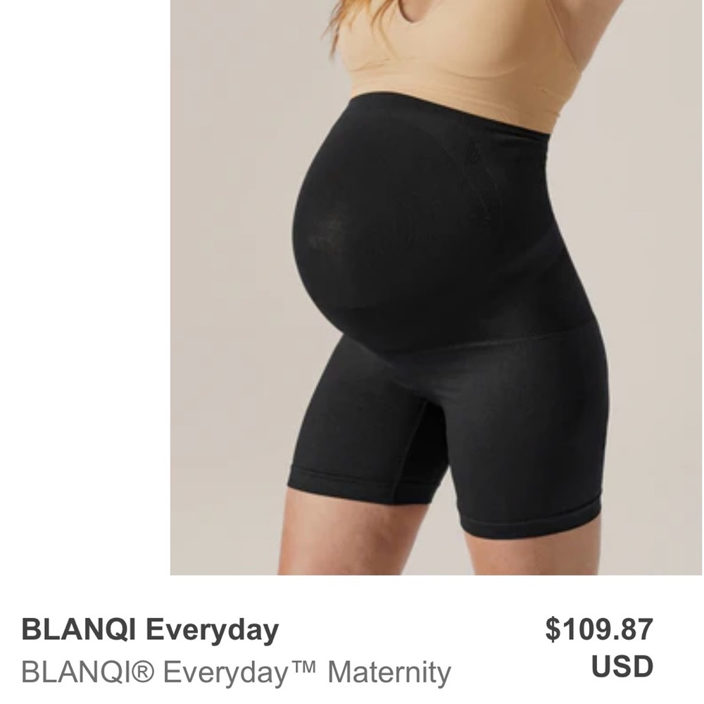 BLANQI Maternity Support Shorts in Black